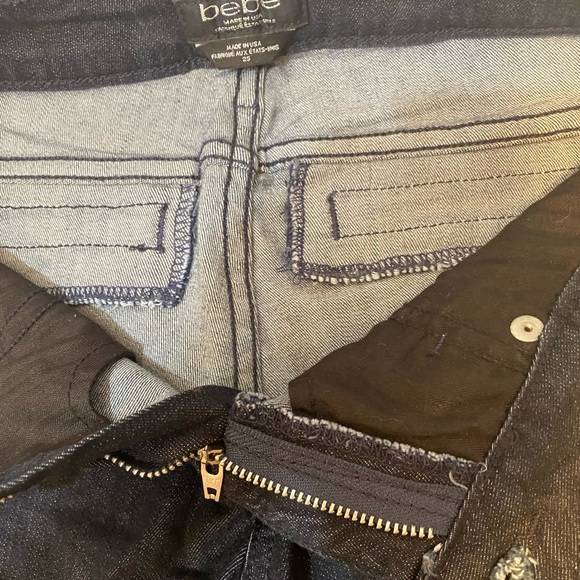 WORN 1X Bebe Bermuda Dark Denim Shorts - Picture 5 of 5